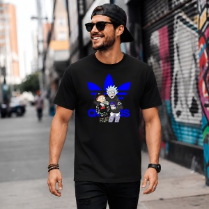 Tricou Rick And Morty Camo Outfit Logo Albastru Urban Fashion, din bumbac 100%, tricou negru, Copii | Dama | Barbat - Img 5
