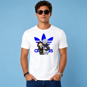 Tricou Rick And Morty Camo Outfit Logo Albastru Urban Fashion, din bumbac 100% Copii | Dama | Barbat - Img 3