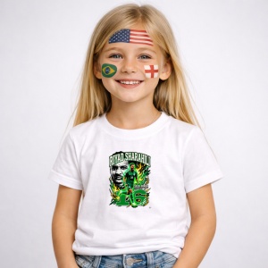 Tricou Riyadh Sharahili Saudi Arabia World Cup Fifa 2026, din bumbac 100%, tricou alb, Copii | Dama | Barbat