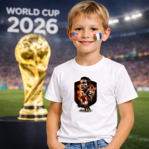 Tricou Robin Van Persie Netherlands World Cup Fifa 2026, din bumbac 100%, tricou alb, Copii | Dama | Barbat - Img 5