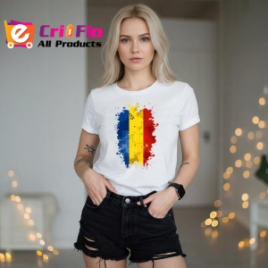 Tricou Romania Steag Splash Art, Copii | Dama | Barbat - Img 11