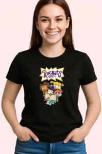 Tricou Rugrats bebelusi curiosi in aventuri pline de imaginatie, Copii | Dama | Barbat , tricou negru - Img 3
