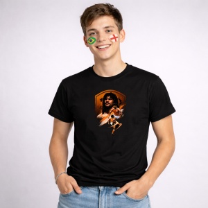Tricou Ruud Gullit Netherlands World Cup Fifa 2026, din bumbac 100%, tricou negru, Copii | Dama | Barbat - Img 2