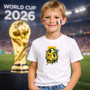 Tricou Sadio Mane Senegal World Cup Fifa 2026 V3, din bumbac 100%, tricou alb, Copii | Dama | Barbat - Img 5