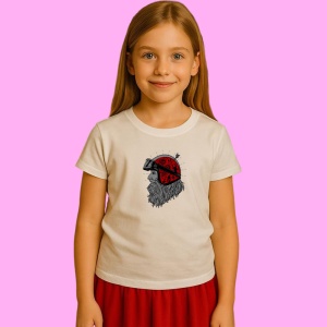 Tricou Santa Biker Helmet, din bumbac 100% Copii | Dama | Barbat - Img 2