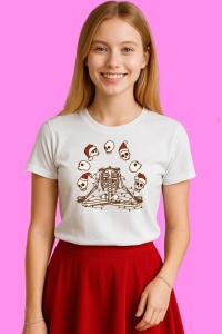 Tricou Schelet Yoga Meditatie Craciun Zen Bones, din bumbac 100%, tricou alb, Copii | Dama | Barbat
