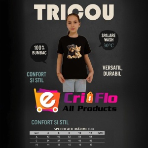Tricou Schnauzer Miniatural si pisica portocalie cei mai buni prieteni Copii | Dama | Barbat Barbat - Img 21
