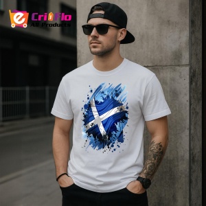 Tricou Scotland Steag Splash Art, Copii | Dama | Barbat