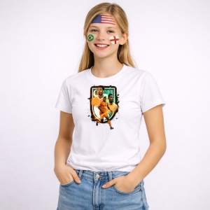 Tricou Sebastien Haller Ivory Coast World Cup Fifa 2026 V3, din bumbac 100%, tricou alb, Copii | Dama | Barbat - Img 3