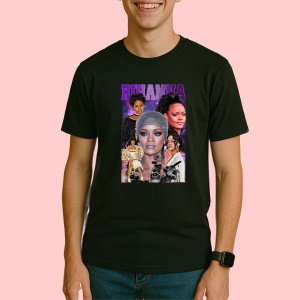 Tricou Selena Gomez - Pink Butterflies, muzica Rap, Dama | Barbat | Copii, Culoare Negru - Img 3
