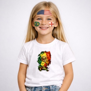 Tricou Senegal World Cup Fifa 2026, din bumbac 100%, tricou alb, Copii | Dama | Barbat - Img 2