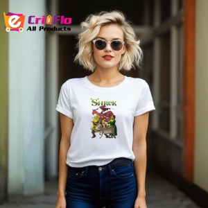 Tricou shrek capcaunul simpatic si prietenii sai in povesti amuzante, Copii | Dama | Barbat - Img 11