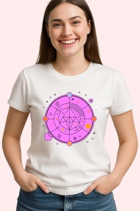 Tricou Simbol Geometric Roz Abstract Esoteric, Copii | Dama | Barbat - Img 4
