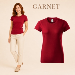 Tricou simplu damă, clasic lejer basic pentru femei | 44 de culori disponibile XS - 2XL - Img 26
