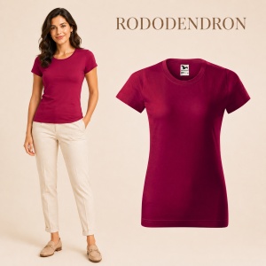 Tricou simplu damă, clasic lejer basic pentru femei | 44 de culori disponibile XS - 2XL - Img 36