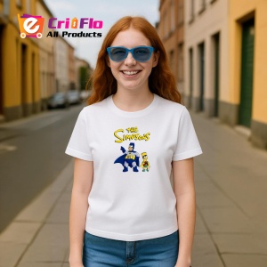 Tricou simpson homer si bart costumati ca supereroi gata de actiune, Copii | Dama | Barbat - Img 8