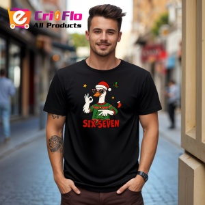 Tricou SIX SEVEN 67 Gasca Cool Craciun, din bumbac 100%, tricou negru, Copii | Dama | Barbat - Img 2