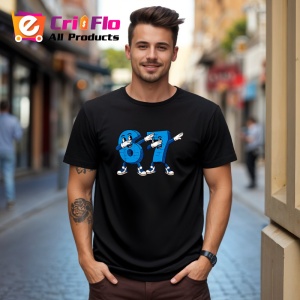 Tricou SIX SEVEN 67 Number Wings Cute Style, din bumbac 100%, tricou negru, Copii | Dama | Barbat - Img 3