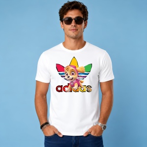 Tricou Skye Patrula Catelului Logo Curcubeu Urban Kids Fashion, din bumbac 100% Copii | Dama | Barbat - Img 2