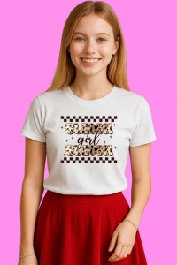 Tricou Sleigh Girl Sleigh, din bumbac 100%, tricou alb, Copii | Dama | Barbat