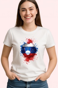 Tricou Slovenia Steag Splash Art, Copii | Dama | Barbat - Img 4