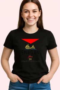 Tricou Snagov filtru 20 tigarete superioare design barcuta, Copii | Dama | Barbat , tricou negru - Img 3
