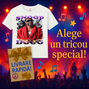 Tricou Snoop Dogg - Red Jacket, muzica Hip-Hop (Gangsta Rap), Dama | Barbat | Copii - Img 7