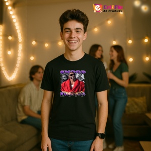 Tricou Snoop Dogg - Red Jacket, muzica Hip-Hop (Gangsta Rap), Dama | Barbat | Copii, Culoare Negru - Img 8