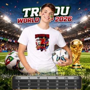Tricou Son Heung Min South Korea World Cup Fifa 2026, din bumbac 100%, tricou alb, Copii | Dama | Barbat - Img 6