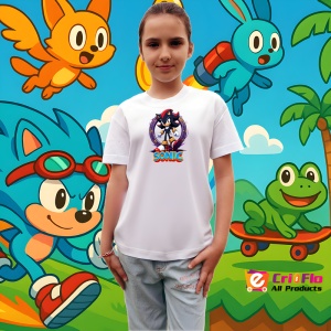 Tricou Sonic Shadow - Maestrul Inelelor Copii | Dama | Barbat - Img 4
