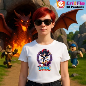 Tricou Sonic Shadow - Maestrul Inelelor Copii | Dama | Barbat - Img 11