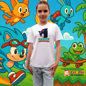 Tricou Sonic Shadow - Privire Tactica Copii | Dama | Barbat - Img 4