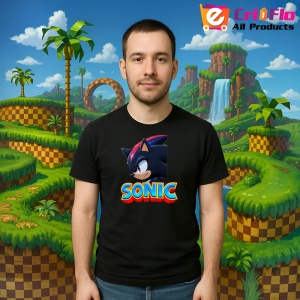 Tricou Sonic Shadow - Privire Tactica Copii | Dama | Barbat - Img 9