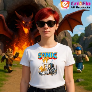 Tricou Sonic Tails - Robotul Mecanizat Copii | Dama | Barbat - Img 11