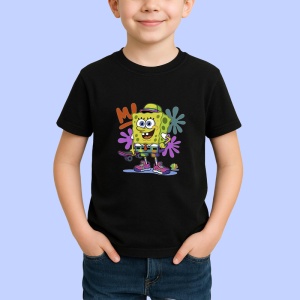 Tricou SpongeBob – Stil colorat cu pălărie verde și ghete funky Copii | Dama | Barbat Barbat - Img 6