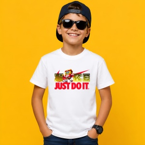 Tricou Spongebob Logo Colorat Just Do It, din bumbac 100% Copii | Dama | Barbat