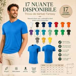Tricou Sport Bărbați Malfini Fantasy 124, 100% Poliester – Echipament Fotbal, Activități Sportive, Extra Dry, 17 Culori, S–3XL - Img 5