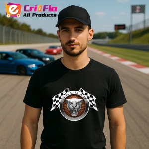 Tricou Steaguri Cu Logo Jaguar | Unisex Dama si Barbat - Img 3