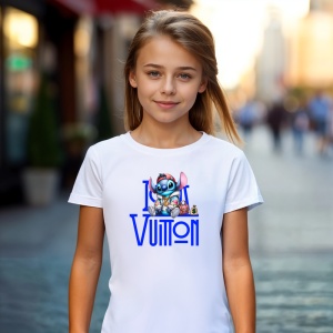 Tricou Stich Gangsta Street Tricou Alb - Copii | Dama | Barbat