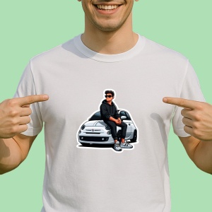 Tricou Still Cool Fiat Car | Unisex Dama si Barbat
