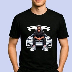 Tricou Still Cool Tesla Car | Unisex Dama si Barbat
