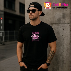 Tricou Storm Dont Last Forever Text Roz Pastel, din bumbac 100%, tricou negru Copii | Dama | Barbat - Img 6