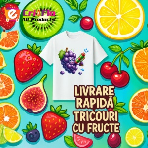 Tricou Strugure amuzant de vara cu pistol de apa, Fructe, Copii | Dama - Img 12