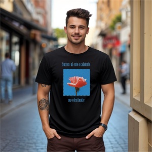 Tricou Succesul este o calatorie nu o destinatie Negru, Copii | Dama | Barbat - Img 4