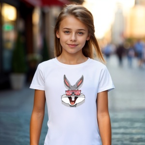 Tricou Supreme Bugs Bunny Tricou Alb - Copii | Dama | Barbat - Img 4