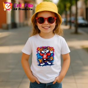 Tricou Sylvester DJ style cu spray și splash roșu Copii | Dama | Barbat Barbat - Img 10