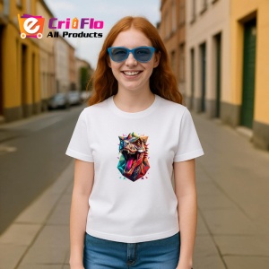 Tricou T-Rex Dinozaur Colorat Poligonal, Copii | Dama | Barbat - Img 13