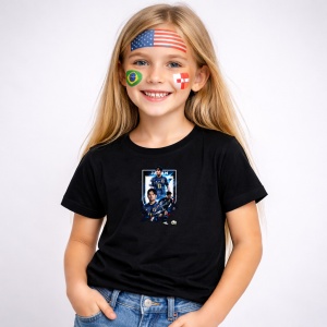 Tricou Takefusa Kubo Japan World Cup Fifa 2026 V2, din bumbac 100%, tricou negru, Copii | Dama | Barbat - Img 2