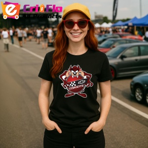 Tricou Tazz Cu Logo Corvette | Unisex Dama si Barbat - Img 2