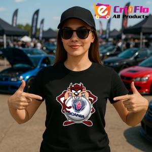Tricou Tazz Cu Logo Scania | Unisex Dama si Barbat - Img 2
